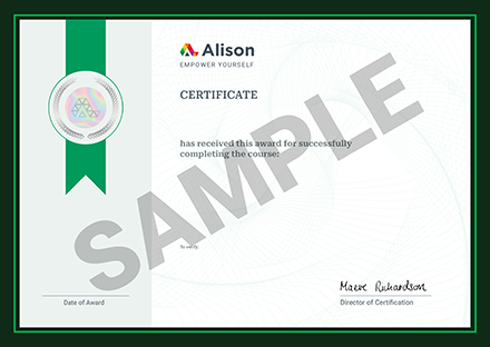certificado de Alison cursos online