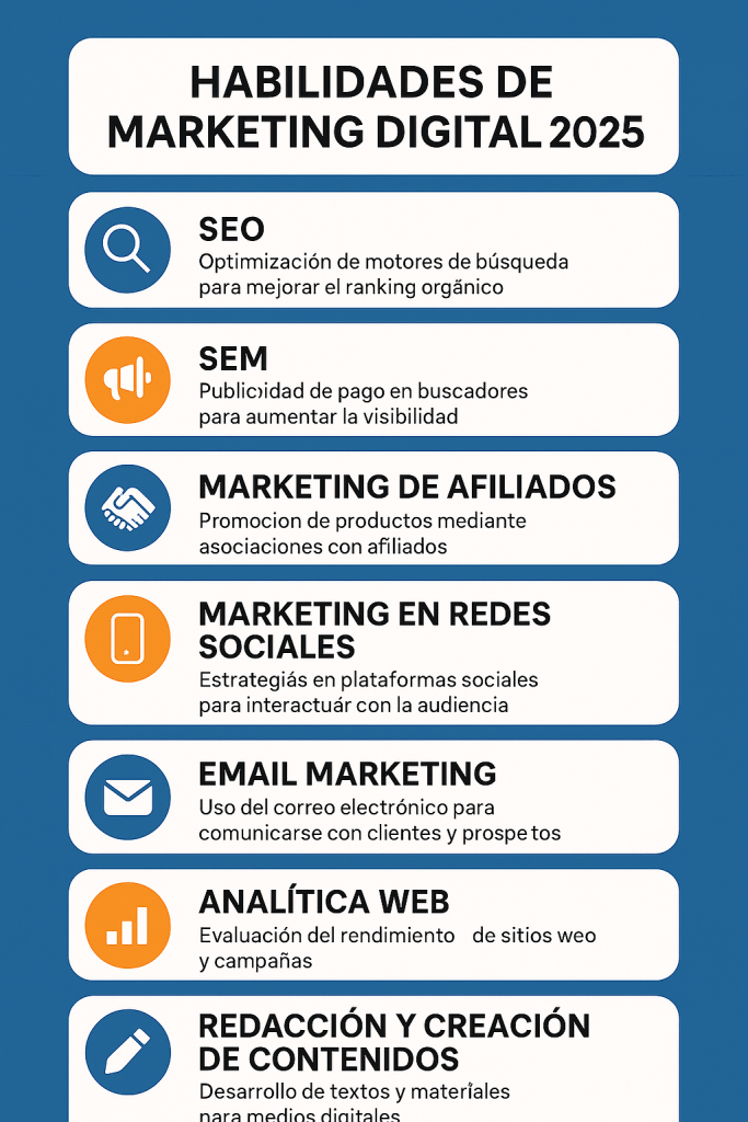 Habilidades marketing digital 2025