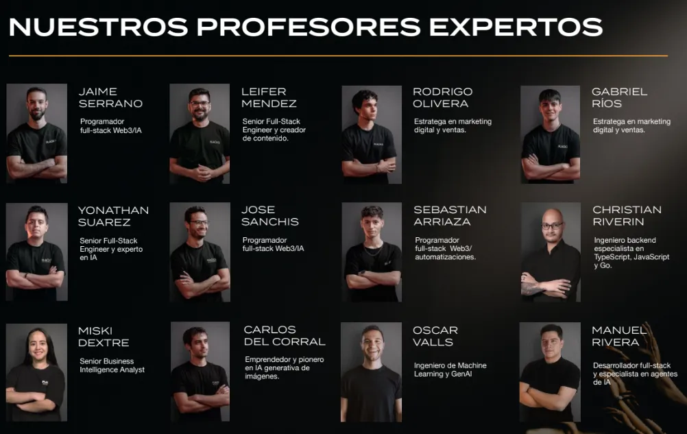 Equipo completo Racks Academy 2026